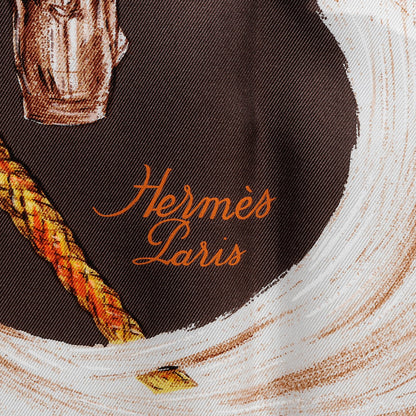 Hermes Silk A Propos de Bottes Scarf 90 5 of 7