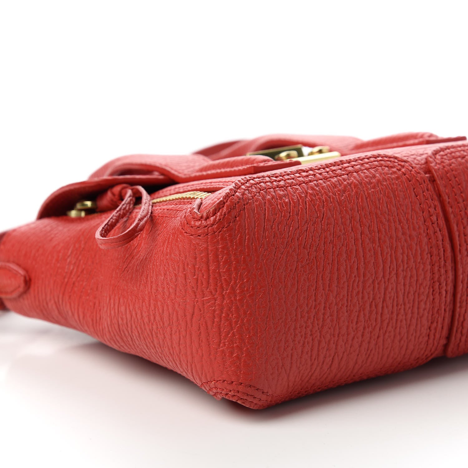 3.1 Phillip Lim Textured Calfskin Mini Pashli Satchel Red 6 of 10
