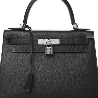 Hermes Epsom Kelly Sellier 28 Black 8 of 11