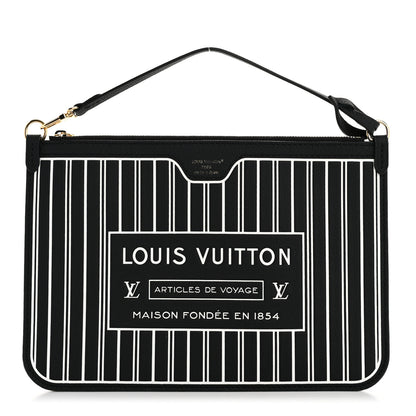 Louis Vuitton Calfskin Neverfull Inside Out MM Pochette Black 1 of 6