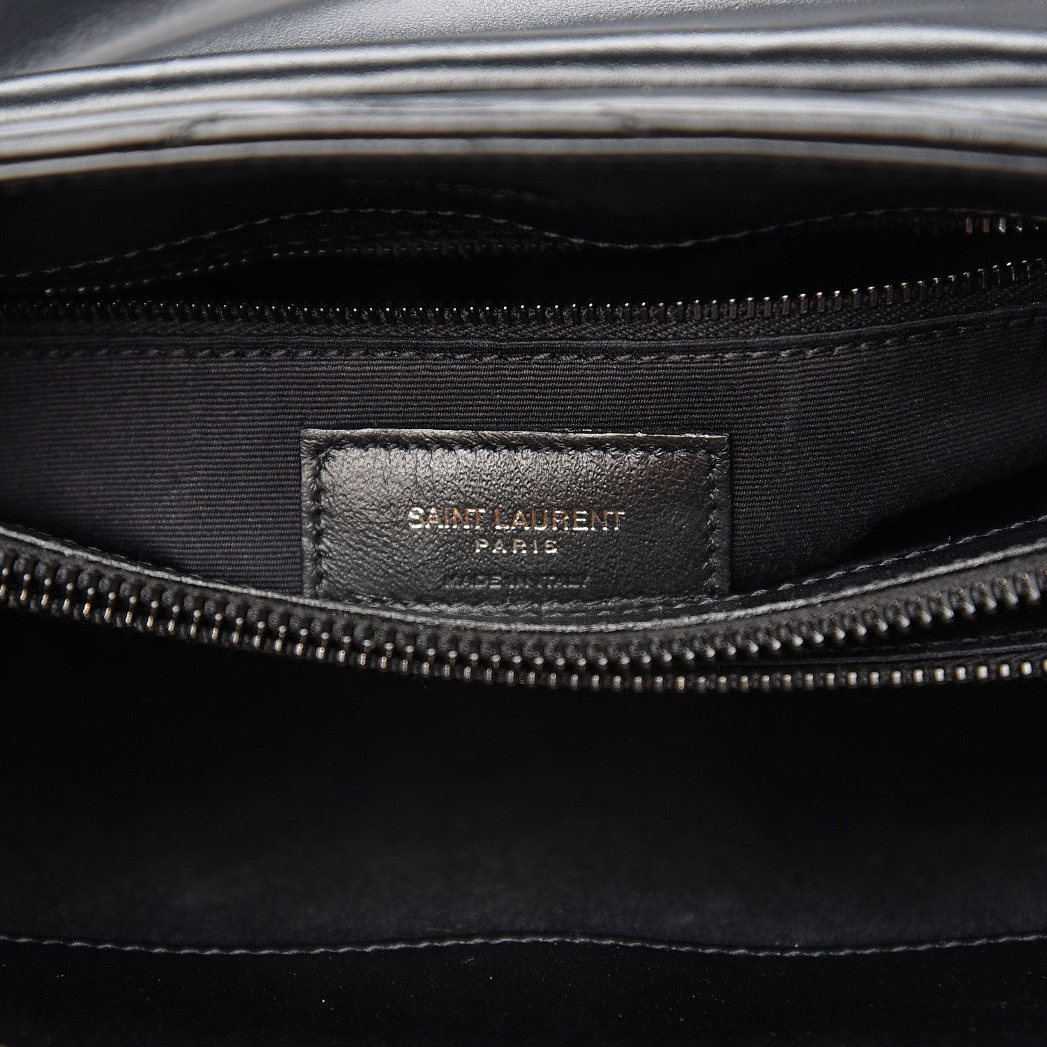 Saint Laurent Calfskin Y Quilted Monogram Medium Loulou Chain Satchel Black 6 of 10