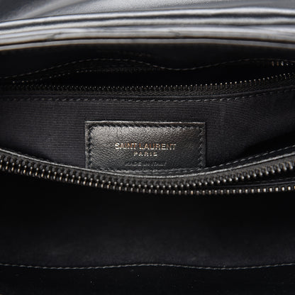Saint Laurent Calfskin Y Quilted Monogram Medium Loulou Chain Satchel Black 6 of 10