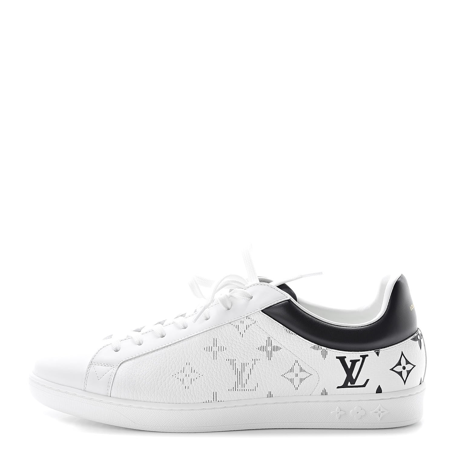 Louis Vuitton Calfskin Monogram Luxembourg Sneakers 8.5 White 1 of 8