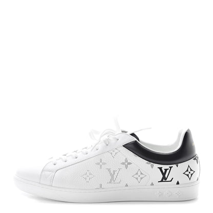 Louis Vuitton Calfskin Monogram Luxembourg Sneakers 8.5 White 1 of 8