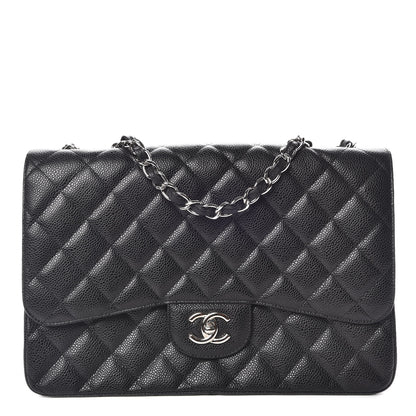Chanel Caviar Quilted Jumbo Single Flap Black 1 of 9