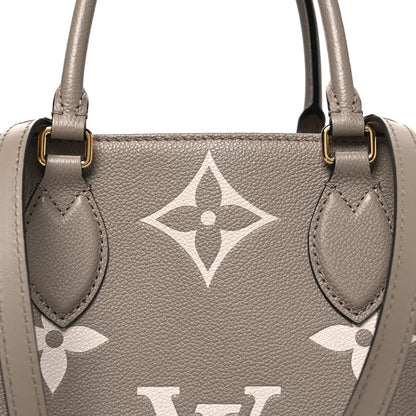 Louis Vuitton Empreinte Monogram Giant Onthego MM Tourterelle Creme 7 of 13