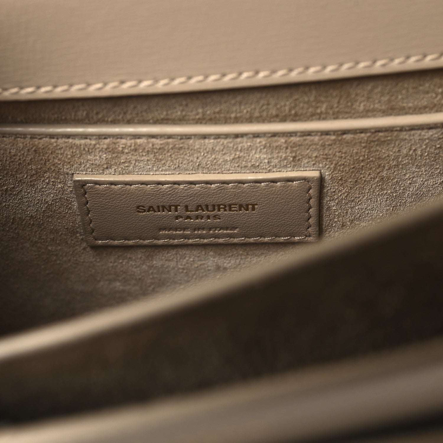 Saint Laurent Calfskin Medium Monogram Sunset Dark Beige 7 of 11
