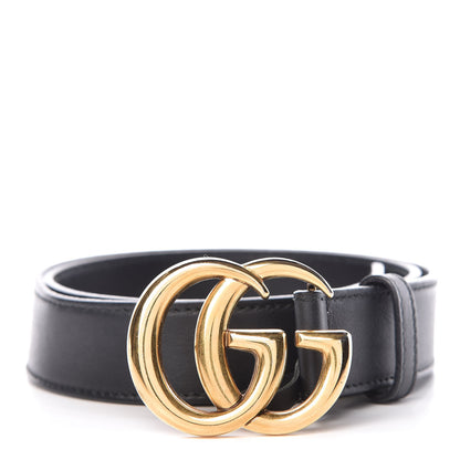 Gucci Calfskin Double G 30mm Belt 75 30 Black 1 of 9