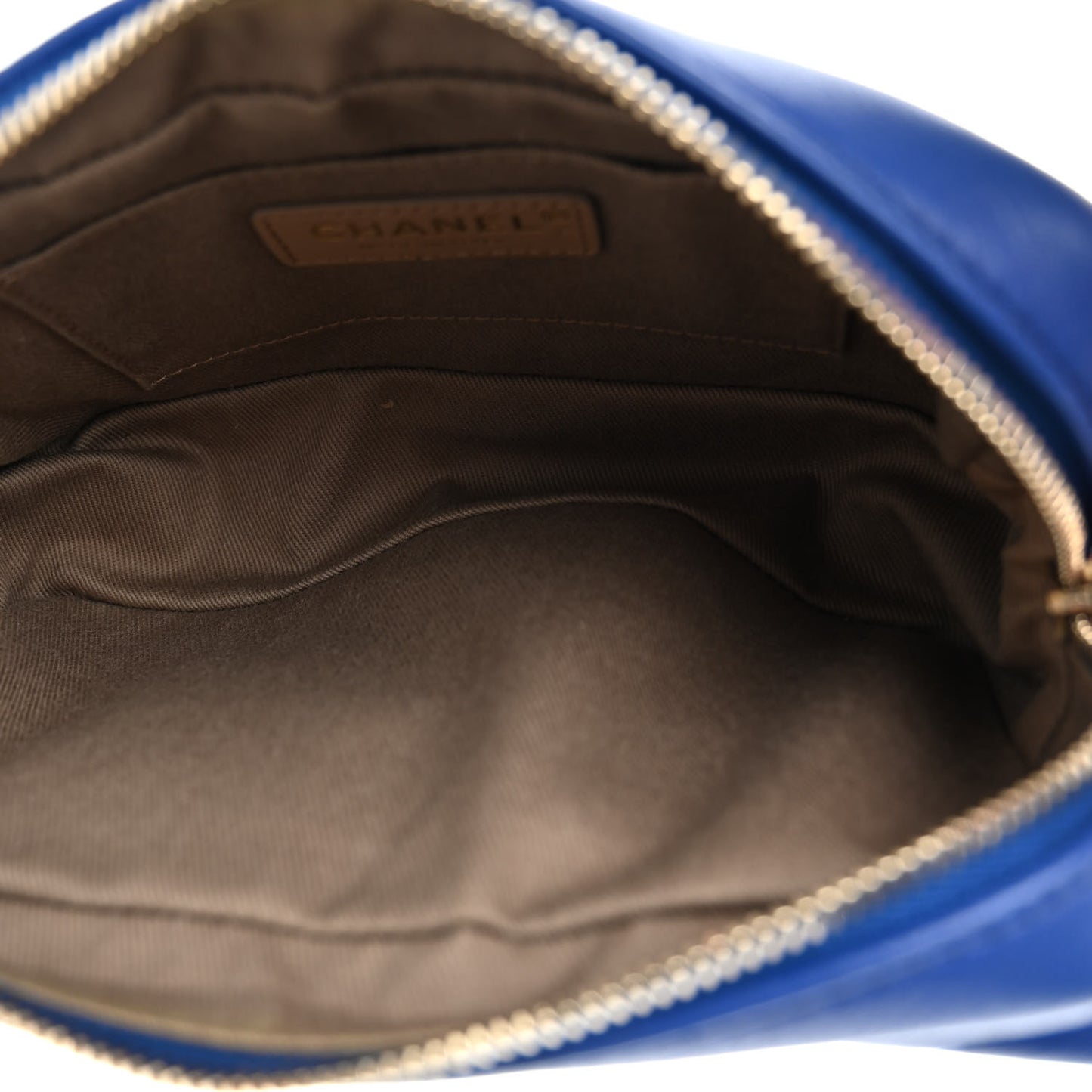 Calfskin Casual Trip Waist Bag Blue