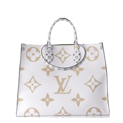 Louis Vuitton Monogram Giant Onthego GM Kaki Beige 1 of 18