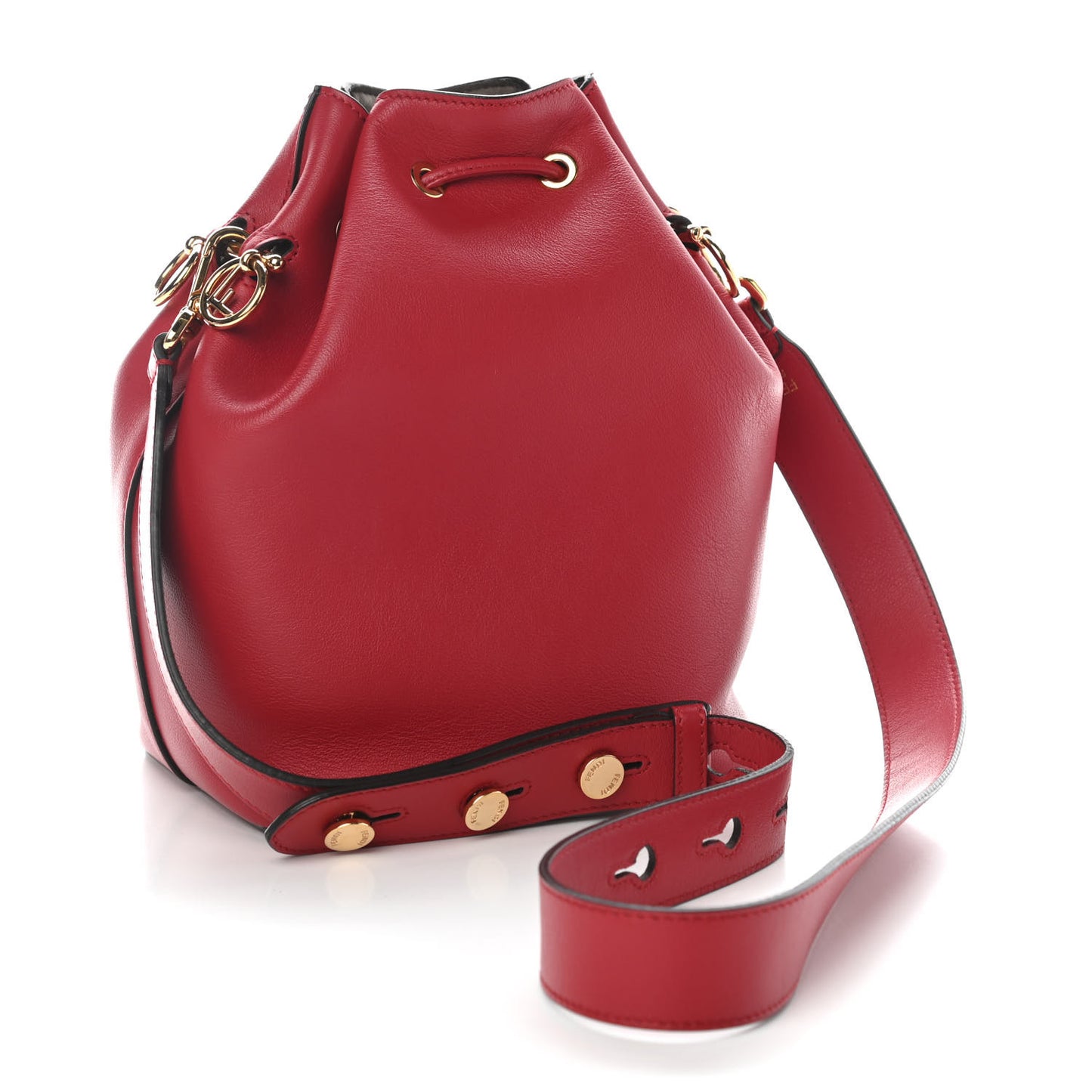 Vitello Grace Matte F is Fendi Grande Mon Tresor Bucket Bag Fragola