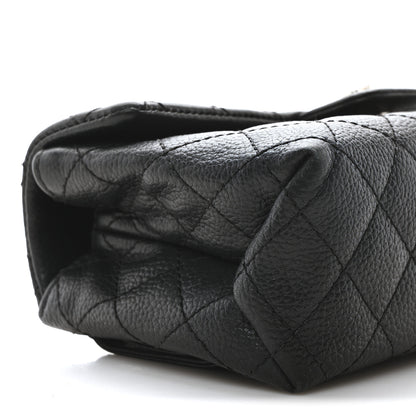 Chanel Grained Calfskin Quilted 2.55 Reissue Flap Belt Bag Clutch Black 16 of 18