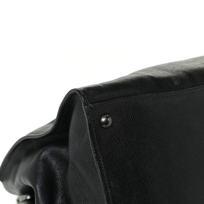 Prada Glace Calf Twin Pocket Tote Black 4 of 17