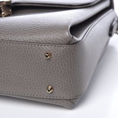 Gucci Dollar Calfskin Interlocking G Top Handle Shoulder Bag Loess 9 of 9