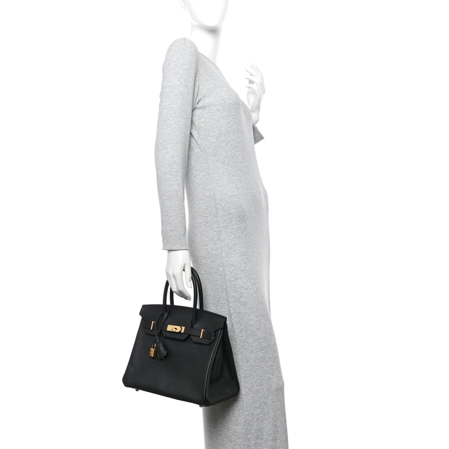 Epsom Birkin 30 Black