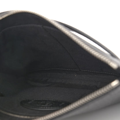 Fendi Cuoio Romano Selleria Fendi Stamp Patch Messenger Black Grigio 4 of 7