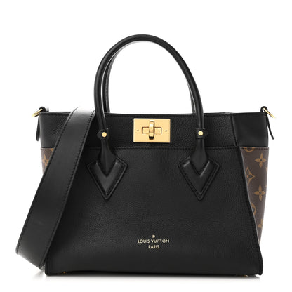 Louis Vuitton Calfskin Monogram On My Side PM Black 1 of 9