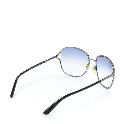 Prada Metal Sunglasses SPR 58M Black Silver 4 of 8