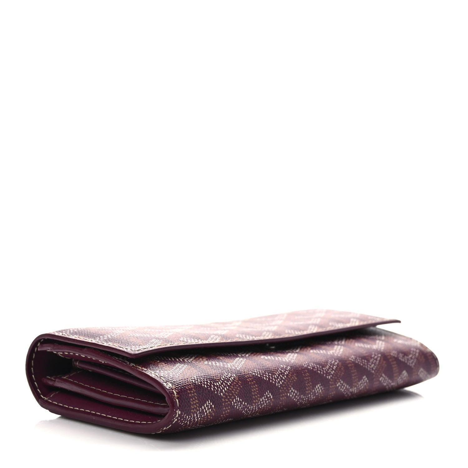 Goyard Goyardine Varenne Long Wallet Burgundy 4 of 7