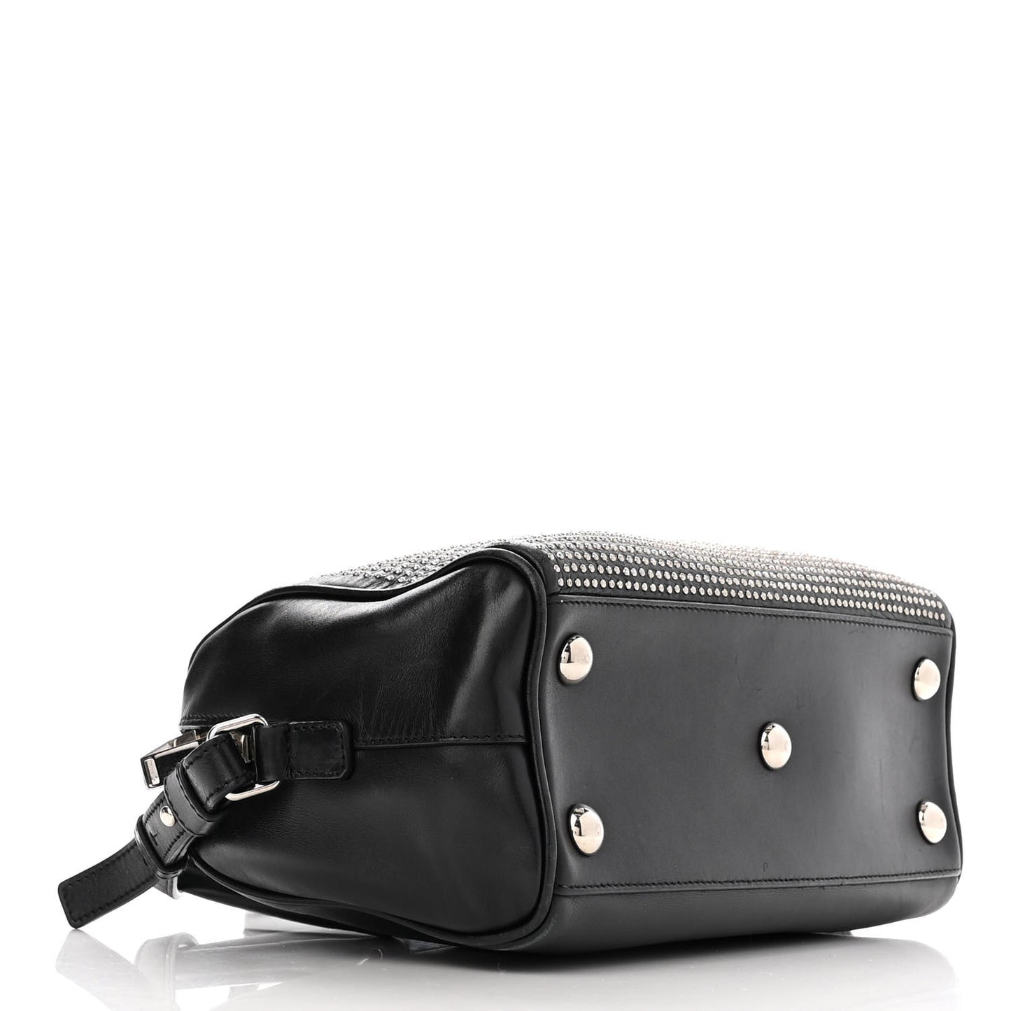 Calfskin Studded Classic Duffle 6 Black