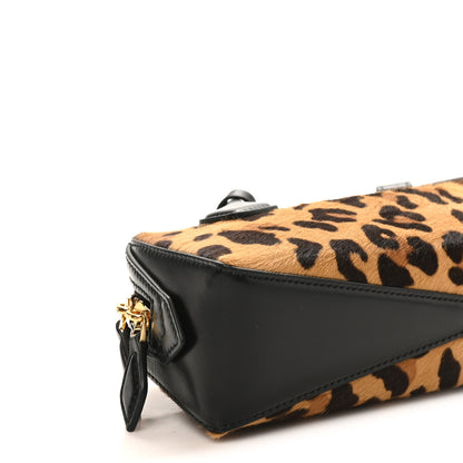 Alaia Calf Hair Leopard Print Le Teckel Clutch Brun Sepia 9 of 10