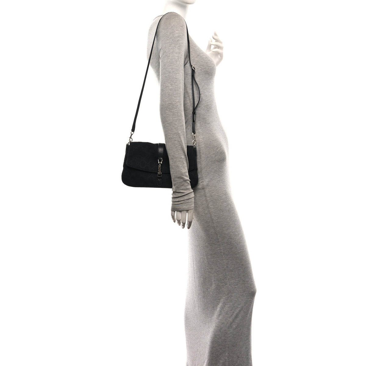 Monogram Medium Aperitivo Shoulder Bag  Black