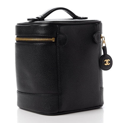 Chanel Caviar Cosmetic Vanity Bag Black 3 of 11