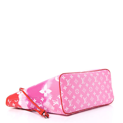 Louis Vuitton Monogram Escale Neverfull MM Rouge 3 of 10