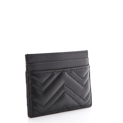 Gucci Calfskin Matelasse GG Marmont Card Holder Black 2 of 6