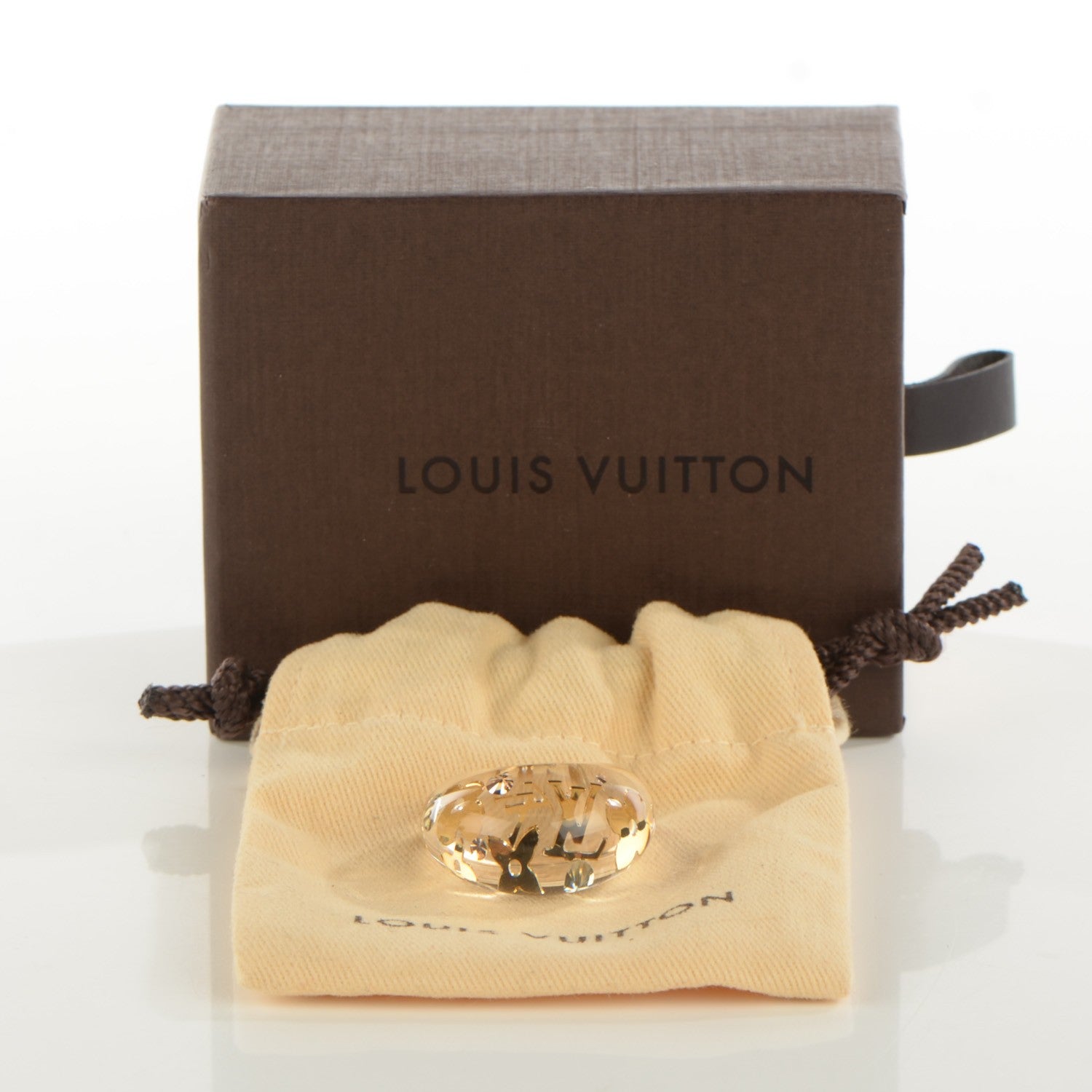 Louis Vuitton Resin Swarovski Inclusion Ring S Transparent 5 of 5