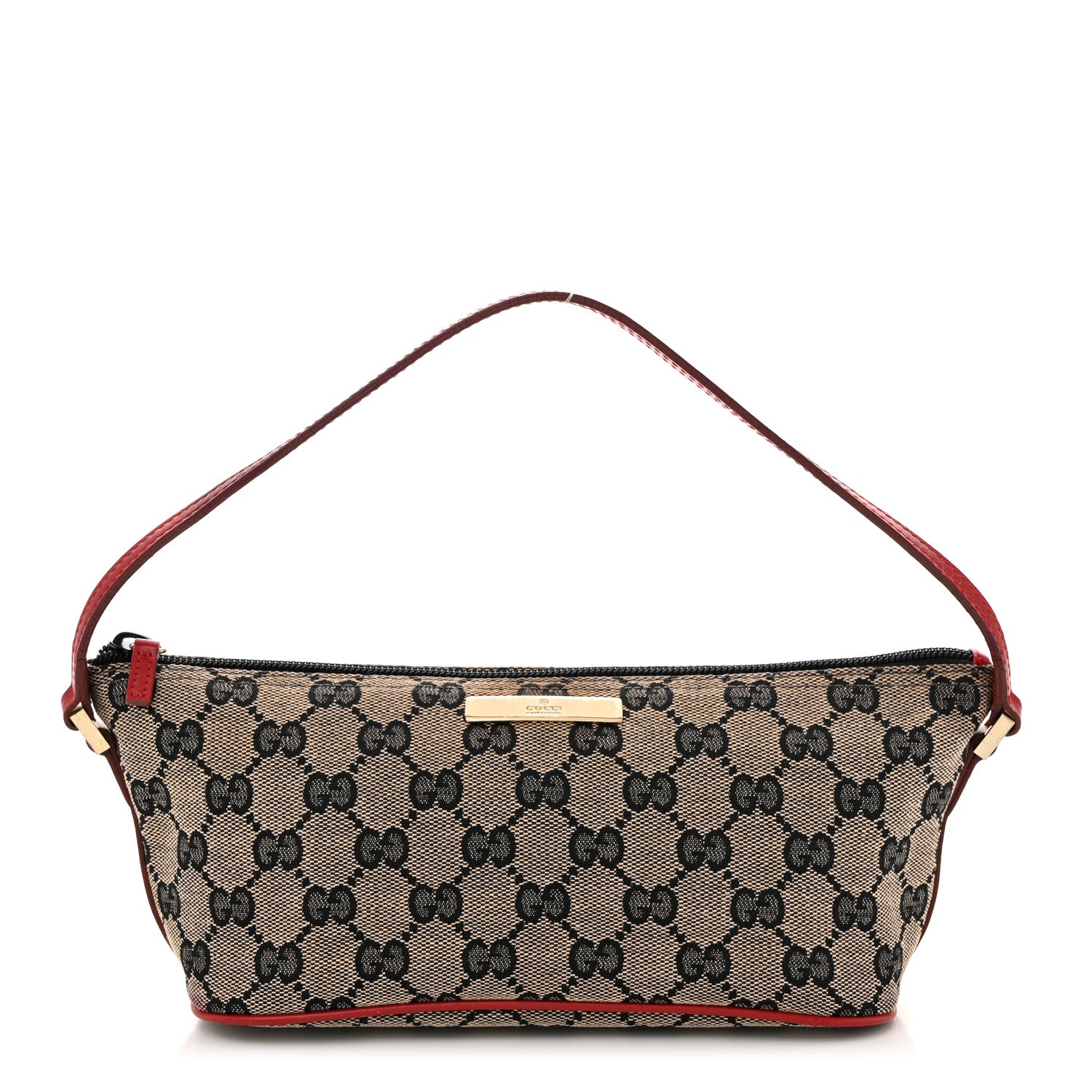Gucci Monogram Boat Pochette Red 1 of 10