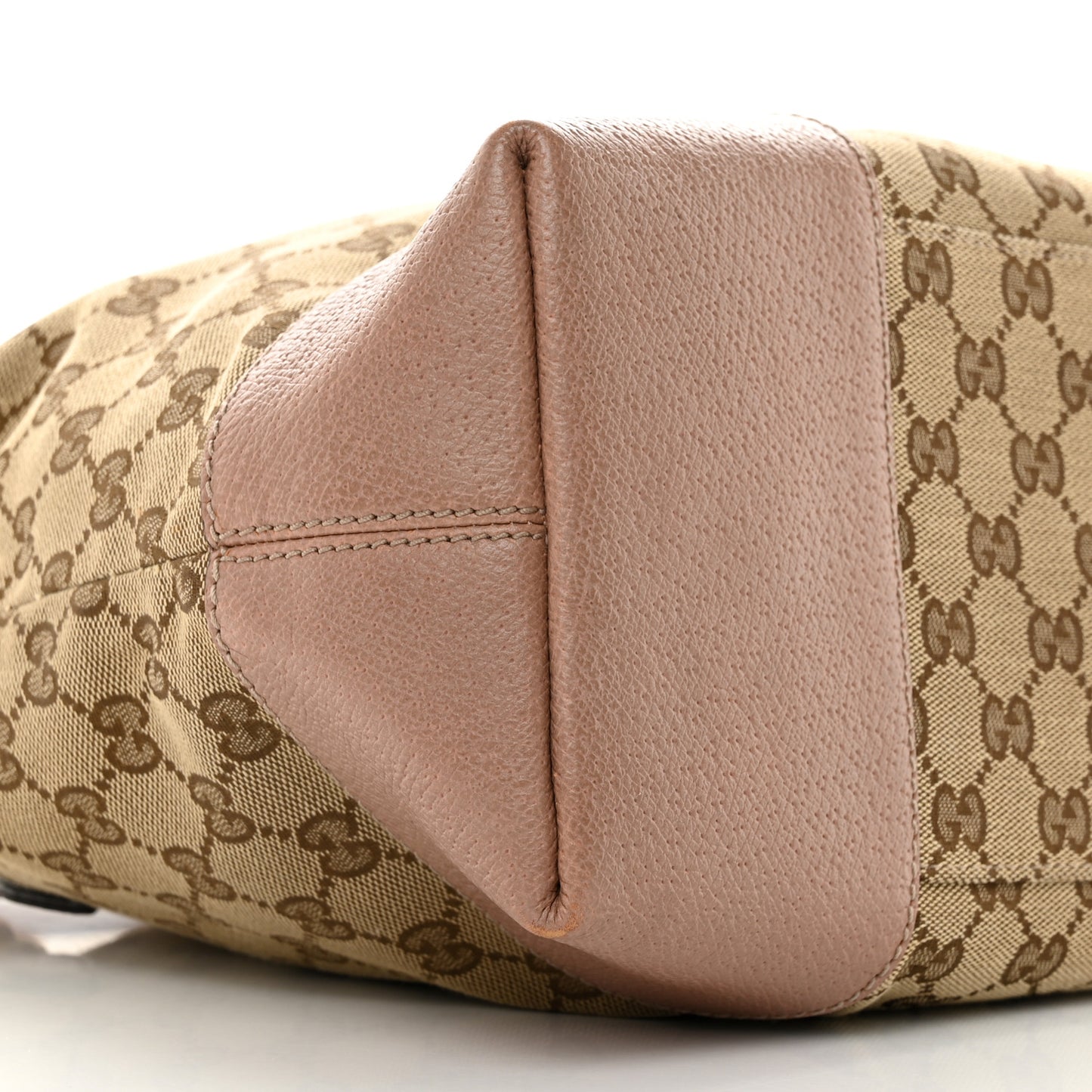 Monogram Medium Bree Foldover Tote Beige Soft Pink