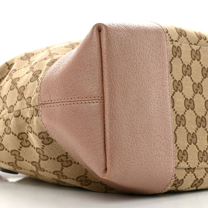 Gucci Monogram Medium Bree Foldover Tote Beige Soft Pink 9 of 14