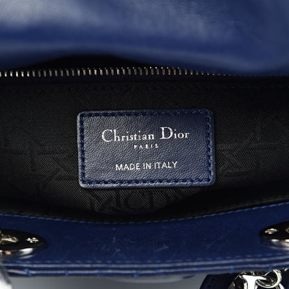 Christian Dior Lambskin Cannage Small Lucky Badges My Lady Dior Navy 7 of 16