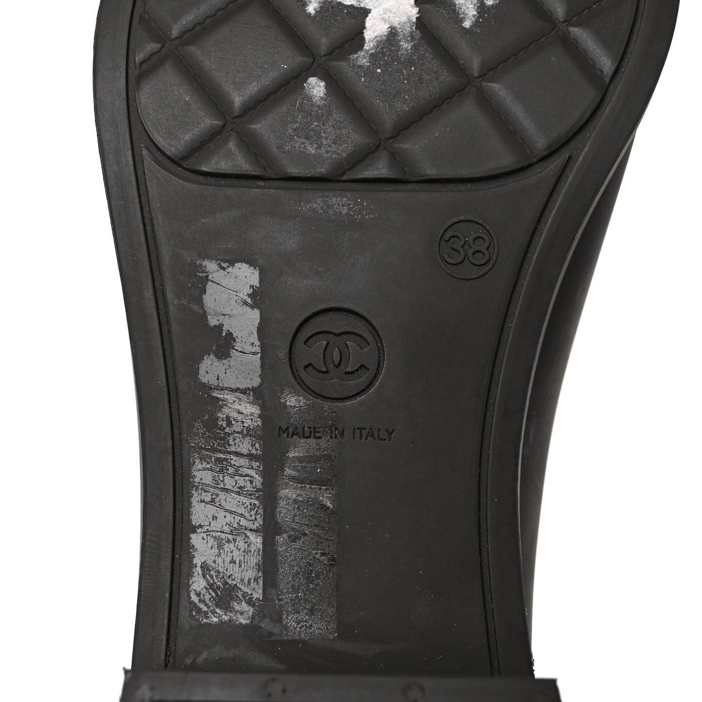 Rubber Quilted Rain Boots 38 Green