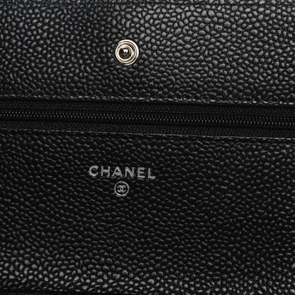 Chanel Caviar Quilted Wallet On Chain WOC Black 6 of 8