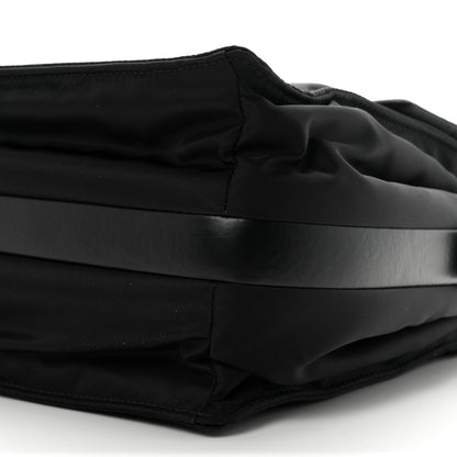 Prada Re-Nylon Vitello Padded Large Traveler Flap Shoulder Bag Black 10 of 10