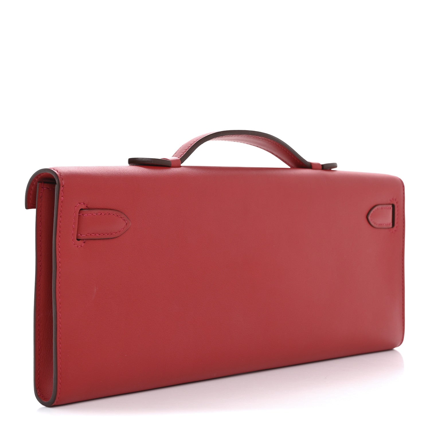 Hermes Swift Kelly Cut Clutch Pochette Vermillion 3 of 14