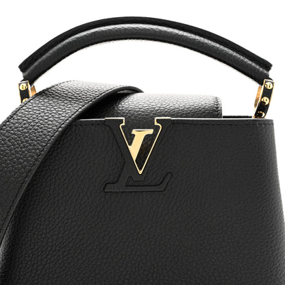 Louis Vuitton Taurillon Mini Capucines Black 7 of 10