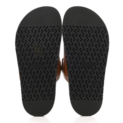 Hermes Calfskin Womens Chypre Sandals 37 Naturel 5 of 8