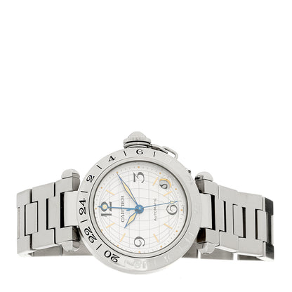 Cartier Stainless Steel 35mm Pasha GMT Automatic Watch 2 of 4