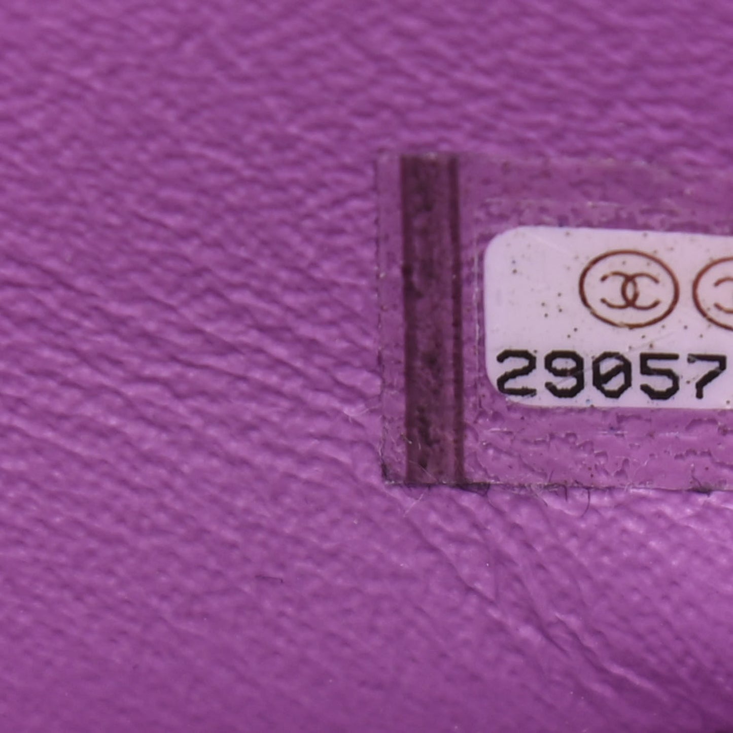 Lambskin Quilted Mini Rectangular Flap Purple