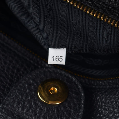 Prada Vitello Daino Tote Nero Black 5 of 7