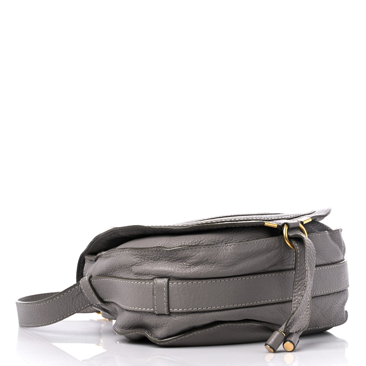 Chloe Calfskin Medium Marcie Round Crossbody Bag Cashmere Grey 4 of 18