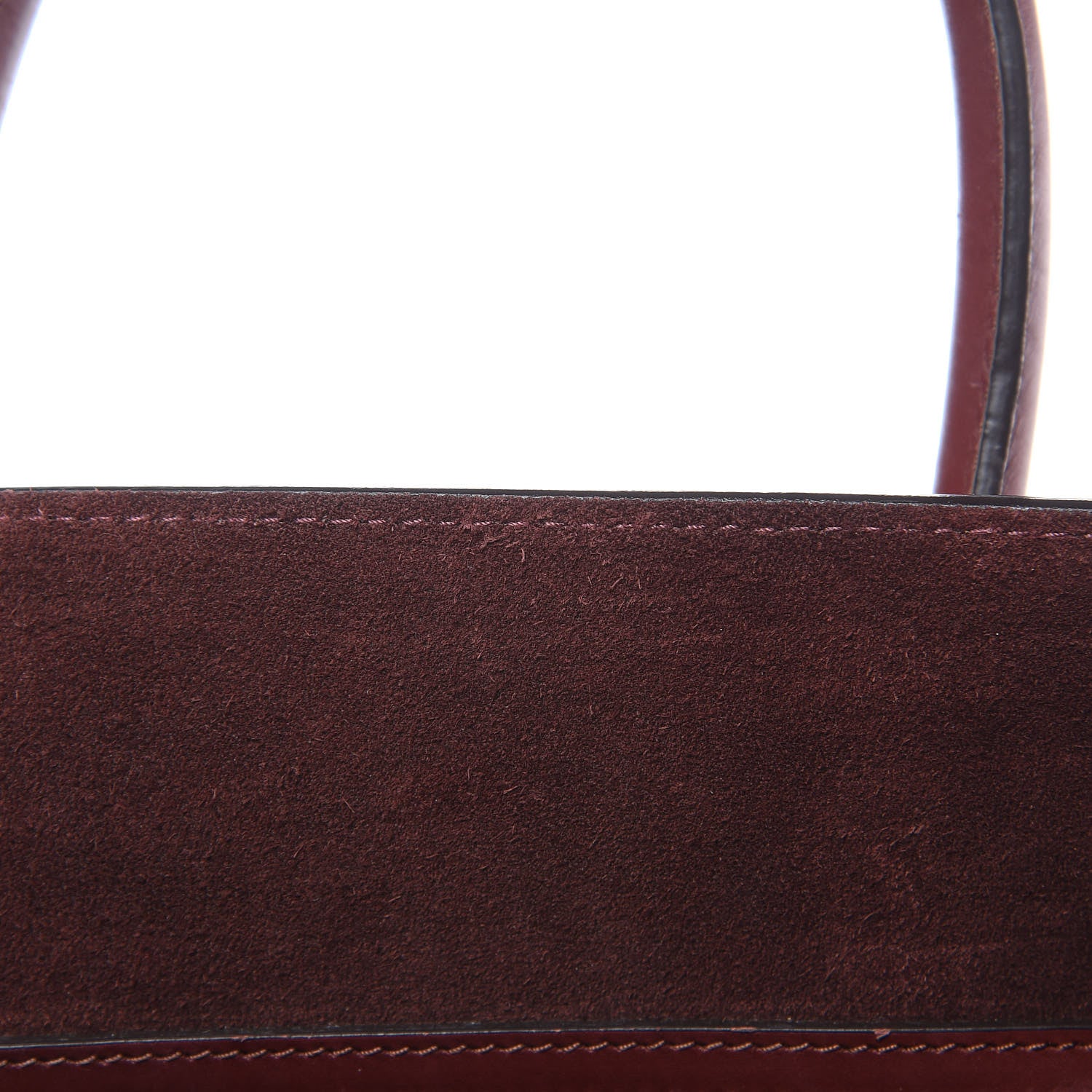 Celine Natural Calfskin Medium Phantom Luggage Burgundy 10 of 16