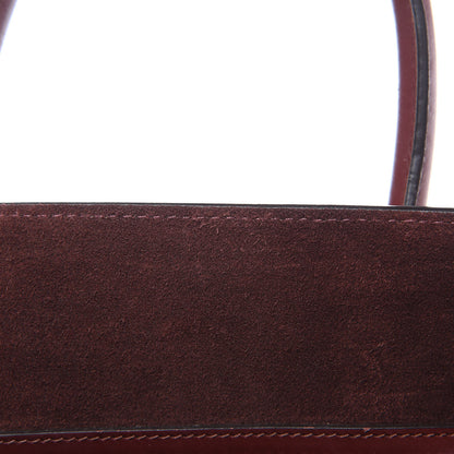 Celine Natural Calfskin Medium Phantom Luggage Burgundy 10 of 16