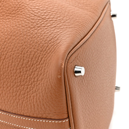 Hermes Taurillon Clemence Swift Eclat Picotin Lock 18 PM Gold Rose Sakura 12 of 14