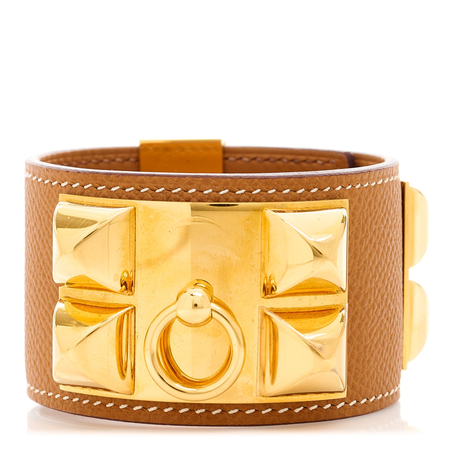 Hermes Epsom Collier de Chien CDC Bracelet T2 Gold 1 of 6