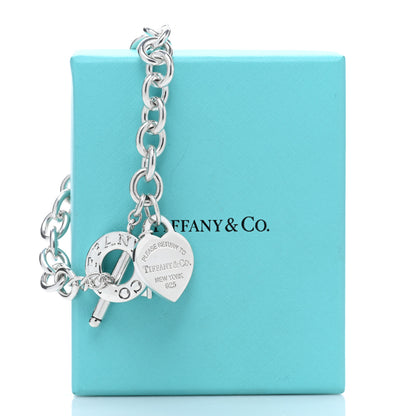 Tiffany Sterling Silver Return to Tiffany Heart Tag Key Charm Bracelet 4 of 4