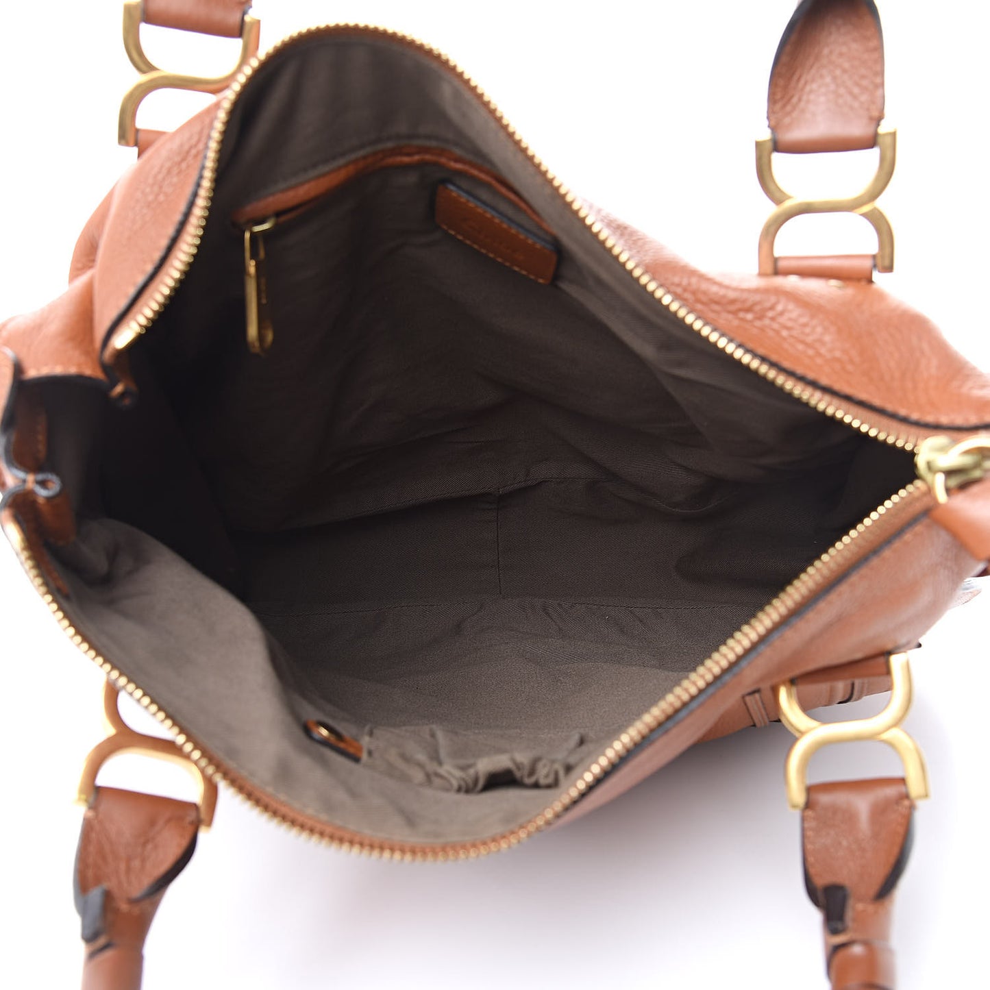 Calfskin Large Marcie Satchel Tan